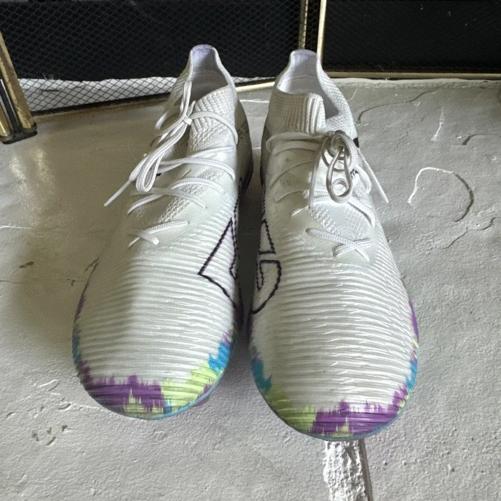 Puma Future 7 Match FG/AG Womens Soccer Cleats White Multi 108770-01 Size 8